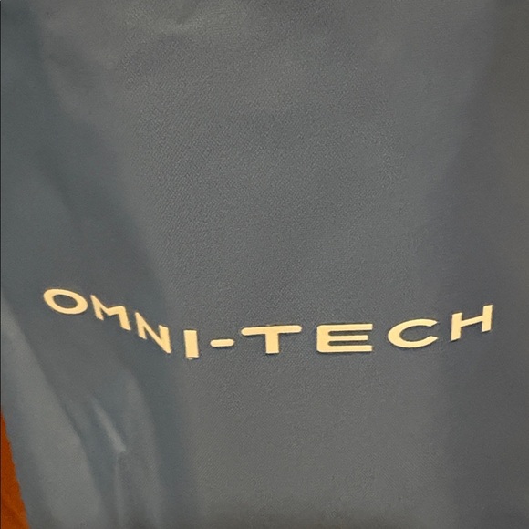 Columbia Omni-Tech Navy Waterproof Hooded Rain Jacket Size 1X - Picture 4 of 5